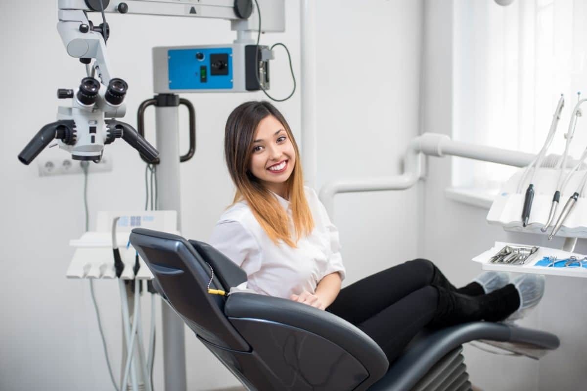Patient smiling after professional teeth whitening in Paradise Valley.