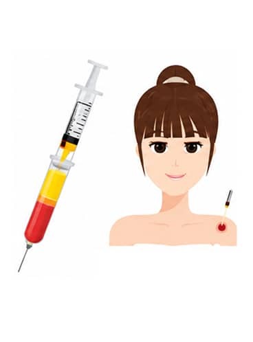 Return the platelet rich fibrin to patient